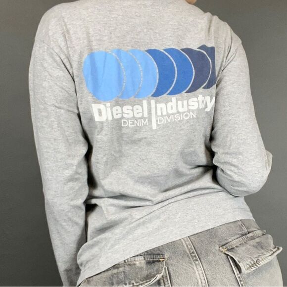 DIESEL Y2K Grey Long Sleeve Shirt - Picture 1 of 6